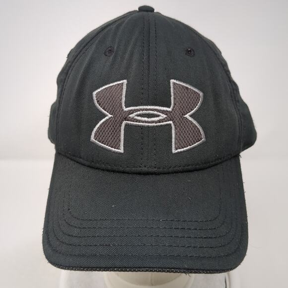 Under Armour Heatgear Fitted Baseball Cap Black XL Embroidered Vented Holes - Picture 2 of 10